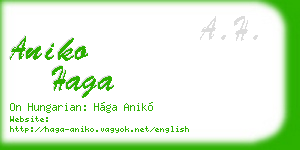 aniko haga business card